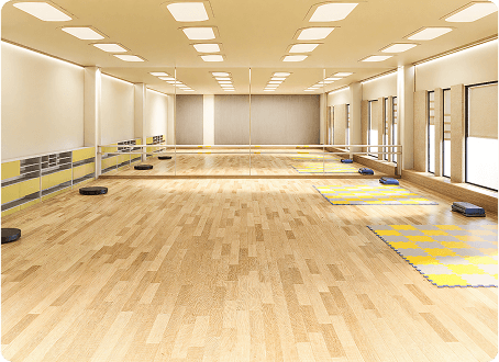 Orange curve decoration